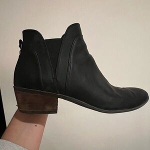 Circus by Sam Edelman Black Leather Ankle Boots – Size 8.5